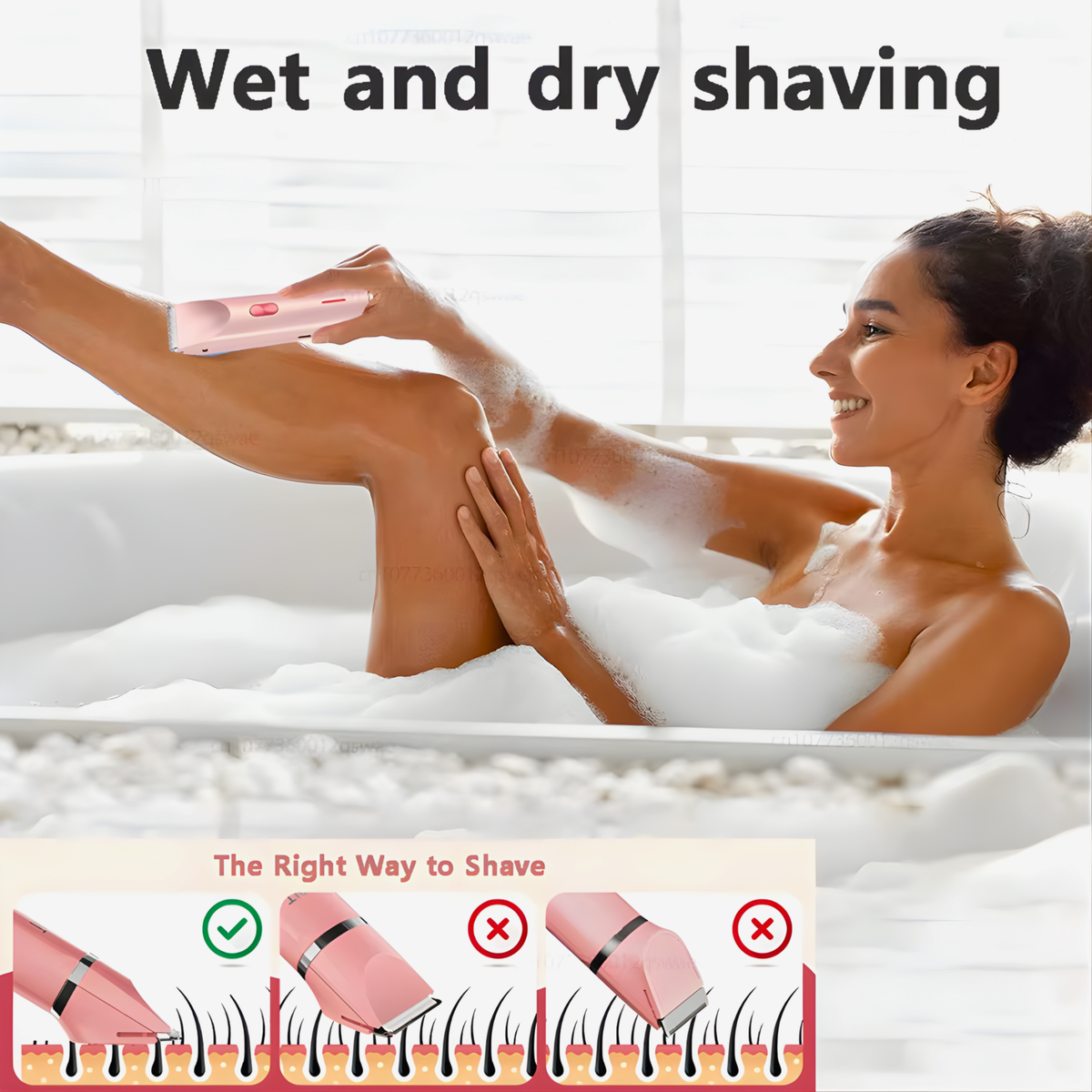 2025 Waterproof Rechargeable Electric Shaver Mini Women Bikini Trimmer Body Hair Remover Mini Double Headed Electric Epilator