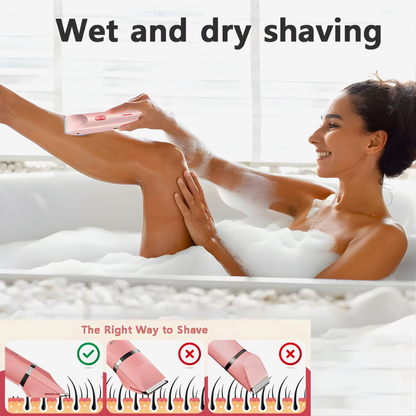 2025 Waterproof Rechargeable Electric Shaver Mini Women Bikini Trimmer Body Hair Remover Mini Double Headed Electric Epilator