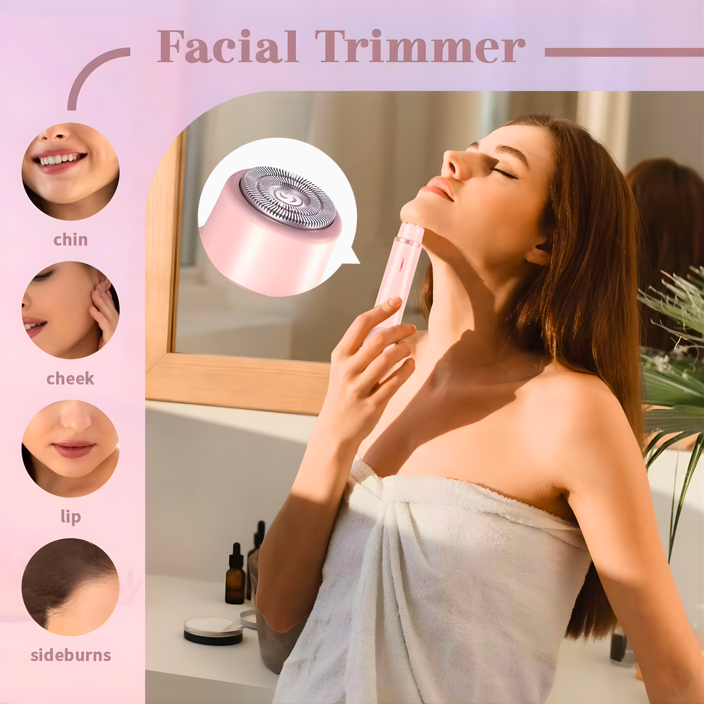 2025 Waterproof Rechargeable Electric Shaver Mini Women Bikini Trimmer Body Hair Remover Mini Double Headed Electric Epilator